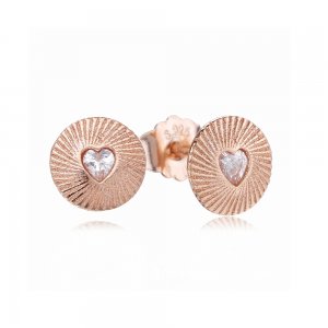 Brincos Pandora de PANDORA Rose Coração amor