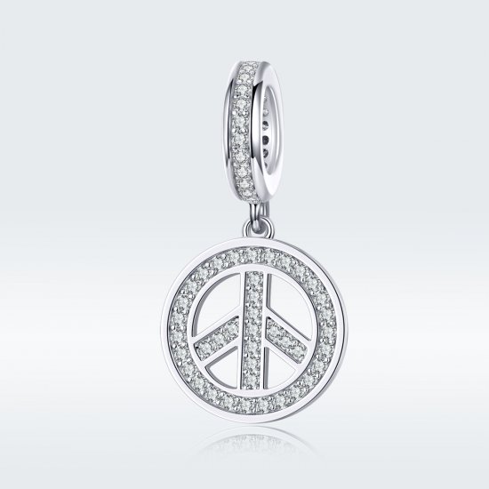 Charm Pendente Anti-guerra estilo Pandora - SCC1367  Clique na imagem para fechar