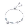 Pulseira Floco de neve dançando estilo Pandora - BSB001
