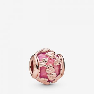Charm Folhas decorativas cor-de-rosa Pandora - 788238SSP Charm Folhas decorativas cor-de-rosa Pandora - 788238SSP