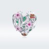 Charm Joaninha e flores estilo Pandora - BSC117 Charm Joaninha e flores estilo Pandora - BSC117