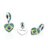 Pingente PANDORA Coração Brasileiro