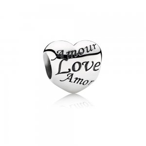 Charm PANDORA de Prata Coração do Amor - 791111