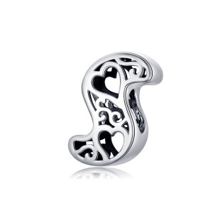 Charm Letra mágica S estilo Pandora - SCC1229-S Charm Letra mágica S estilo Pandora - SCC1229-S