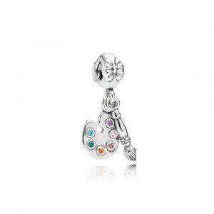 Charm PANDORA de Prata Pendente Palheta de Artista - 791268CZMX Charm PANDORA de Prata Pendente Palheta de Artista - 791268CZMX
