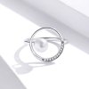 Anel Talão de concha suave estilo Pandora - SCR664