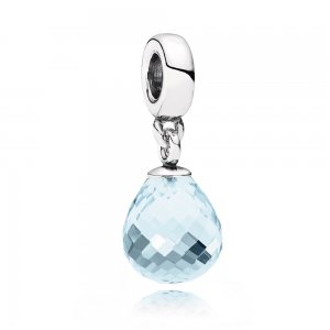 Charm PANDORA de Prata Pendente Murano Facetado Azul - 791602CLB Charm PANDORA de Prata Pendente Murano Facetado Azul - 791602CLB