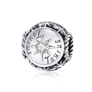 Charm Touro Brilhante estilo Pandora - SCC1725-2 Charm Touro Brilhante estilo Pandora - SCC1725-2