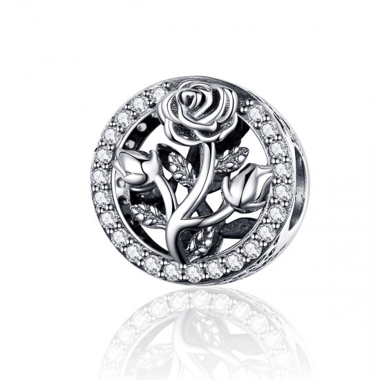Charm Flor rosa life Pandora - SCC1189  Clique na imagem para fechar