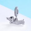 Charm Pendente Cão Salsicha estilo Pandora - SCC709