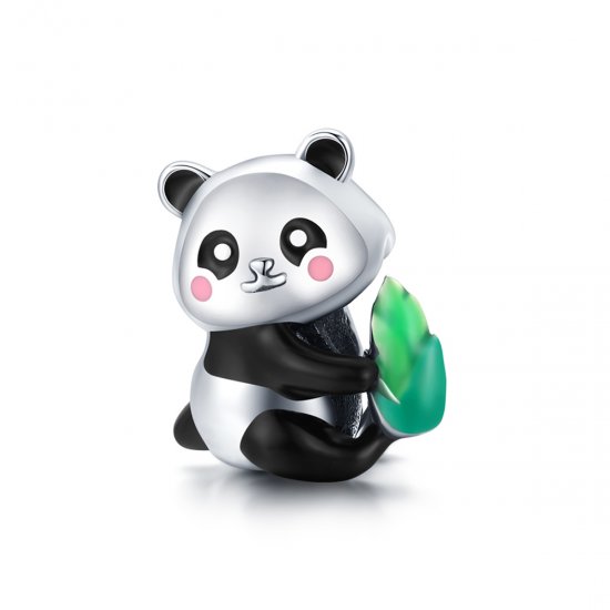 Charm Adorável filhote de panda estilo Pandora - SCC1832  Clique na imagem para fechar