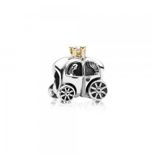 Charm PANDORA de Prata e Ouro Carruagem Real - 790598P Charm PANDORA de Prata e Ouro Carruagem Real - 790598P