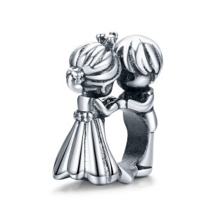Charm Dança de menino e menina estilo Pandora - SCC1565 Charm Dança de menino e menina estilo Pandora - SCC1565