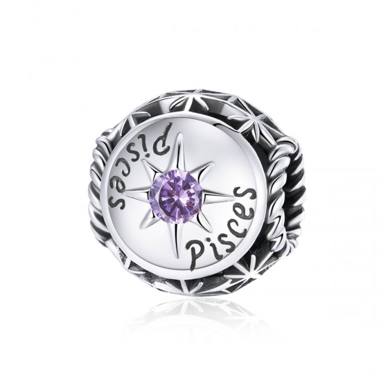 Charm Pisces Brilhantes estilo Pandora - SCC1725-12  Clique na imagem para fechar