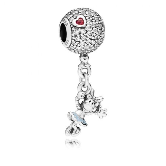 Charm PANDORA Minnie com Balão Pavê - 797171CZ  Clique na imagem para fechar