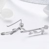 Brincos Petit Folhas Brilhantes estilo Pandora - SCE266