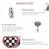 Charm Placa em forma de coração estilo Pandora - SCC1833