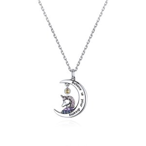 Colar Acreditar nos seus sonhos estilo Pandora - SCN410 Colar Acreditar nos seus sonhos estilo Pandora - SCN410