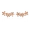 Brincos Petit Margarida Contraída estilo Pandora Rose - SCE419-C Brincos Petit Margarida Contraída estilo Pandora Rose - SCE419-C