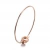 Bracelete Pandora Rígido Espiral Rosa - 589287C01