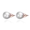 Brincos Petit Pérola estilo Pandora Rose - SCE609