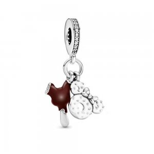 Charm Pendente Disney, Sorvete de parque & donut Pandora - 798894C01 Charm Pendente Disney, Sorvete de parque & donut Pandora - 798894C01
