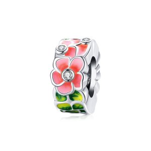 Separador Flores coloridas estilo Pandora - SCC1727 Separador Flores coloridas estilo Pandora - SCC1727