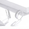 Brinco Argolas Geometria Simples estilo Pandora - SCE931