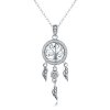 Colar Life Tree Dreamcatcher estilo Pandora - SCN298 Colar Life Tree Dreamcatcher estilo Pandora - SCN298