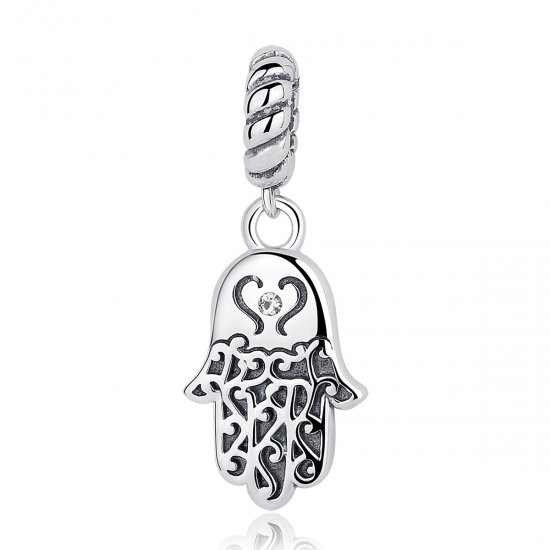 Charm Pendente Mão Hamsa estilo Pandora - SCC031  Clique na imagem para fechar
