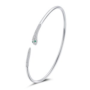Bracelete Rigido Aberto Cobra estilo Pandora - SCB206 Bracelete Rigido Aberto Cobra estilo Pandora - SCB206