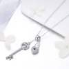 Colar Chave do Heart Lock estilo Pandora - SCN290