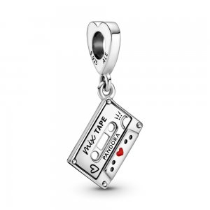Charm Pendente Fita Cassete Vintage - 799295C01 Charm Pendente Fita Cassete Vintage - 799295C01