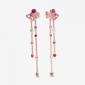 Brinco Fã Rosa Pandora - 288190C01