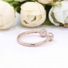 Anel Polished & Pavé Bead Pandora Rose - 188316CZ