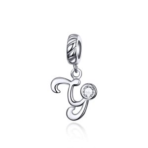 Charm Pendente Letra Y estilo Pandora - SCC1183-Y Charm Pendente Letra Y estilo Pandora - SCC1183-Y