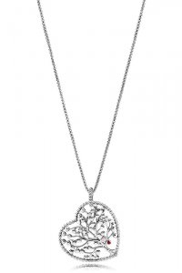 Colar Pandora de prata Árvore do Amor Colar Pandora de prata Árvore do Amor