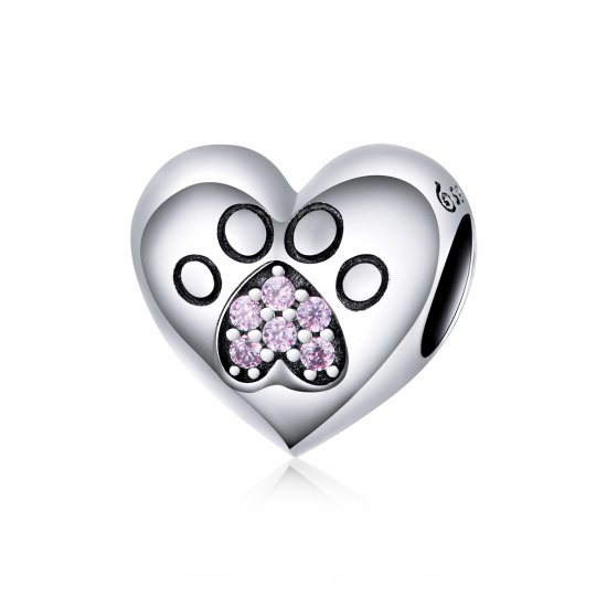 Charm Pegada de estimação estilo Pandora - BSC209  Clique na imagem para fechar