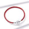 Pulseira de couro vermelho Pandora - BSB042