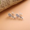 Brincos Sparkling Daisy Flower Trio Pandora - 298876C01