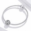 Charm Flores com orifícios, letra V estilo Pandora - SCC1444-V