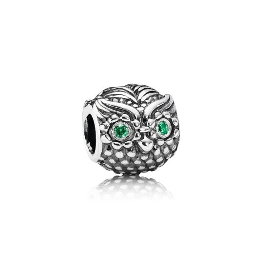 Charm PANDORA de Prata Coruja Wise - 791211CZN  Clique na imagem para fechar
