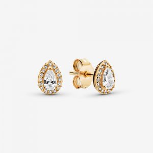 Brincos Petit Halo teardrop cintilante Pandora Shine - 268724C01