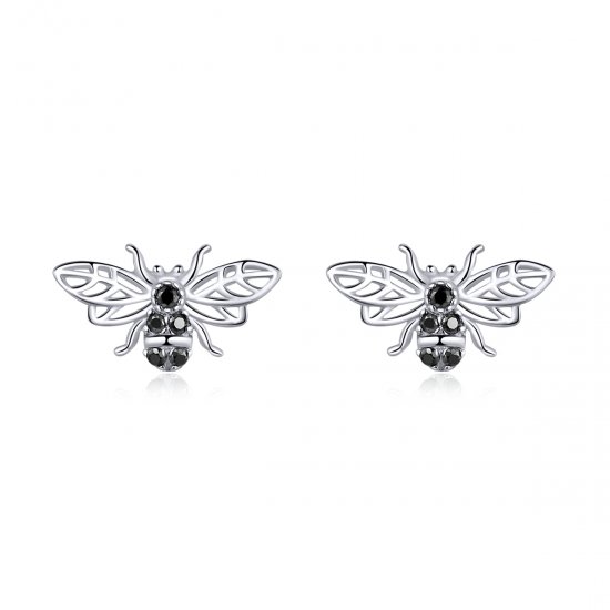 Brincos Petit Abelha life Pandora - SCE846  Clique na imagem para fechar