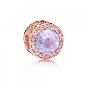 Charm PANDORA Rose Coração Radiante Lilás - 781725LCZ Charm PANDORA Rose Coração Radiante Lilás - 781725LCZ