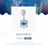 Charm Pendente Tartaruga de vidro Murano Azul estilo Pandora - SCC1804