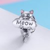 Charm Frasco de perfume de gato travesso estilo Pandora - SCC874