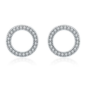 Brincos Petit Geometria Luz estilo Pandora - SCE417