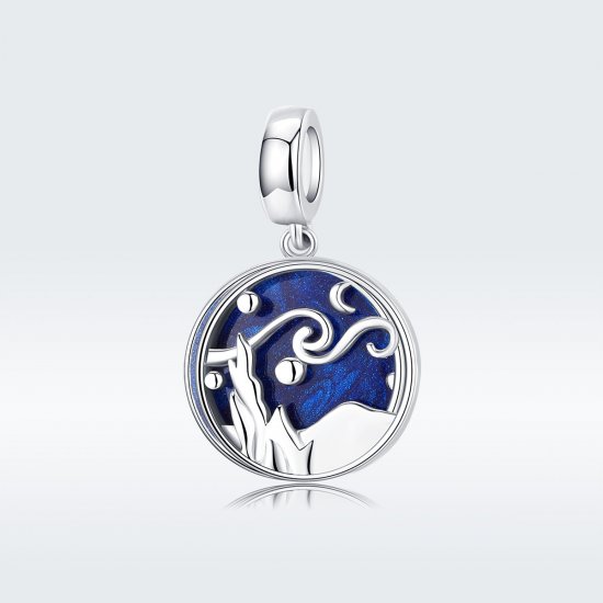 Charm Pendente Céu estrelado estilo Pandora - SCC1389  Clique na imagem para fechar
