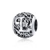 Charm Flores com orifícios, letra L estilo Pandora - SCC1444-L Charm Flores com orifícios, letra L estilo Pandora - SCC1444-L